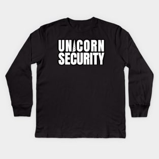 Unicorn Security Kids Long Sleeve T-Shirt